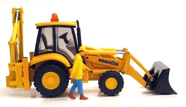 KOMATSU WB97R Retroexcavadora Old Cars 1/50 