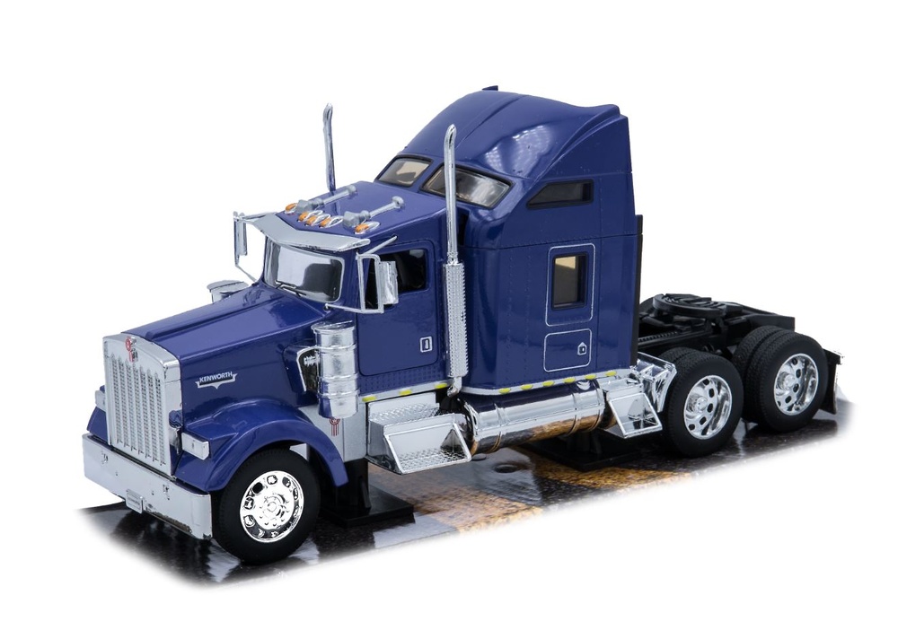 Kenworth W900 azul Welly 326660 escala 1/32 