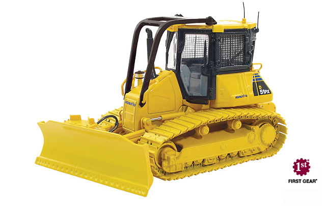 Komatsu D51 PX buldozer con pala, First Gear 1/50 