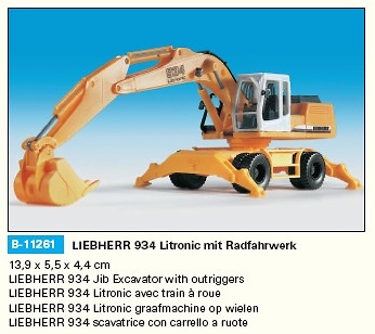 LIEBHERR 934 LITRONIC Excavadora KIT Kibri 1/87 