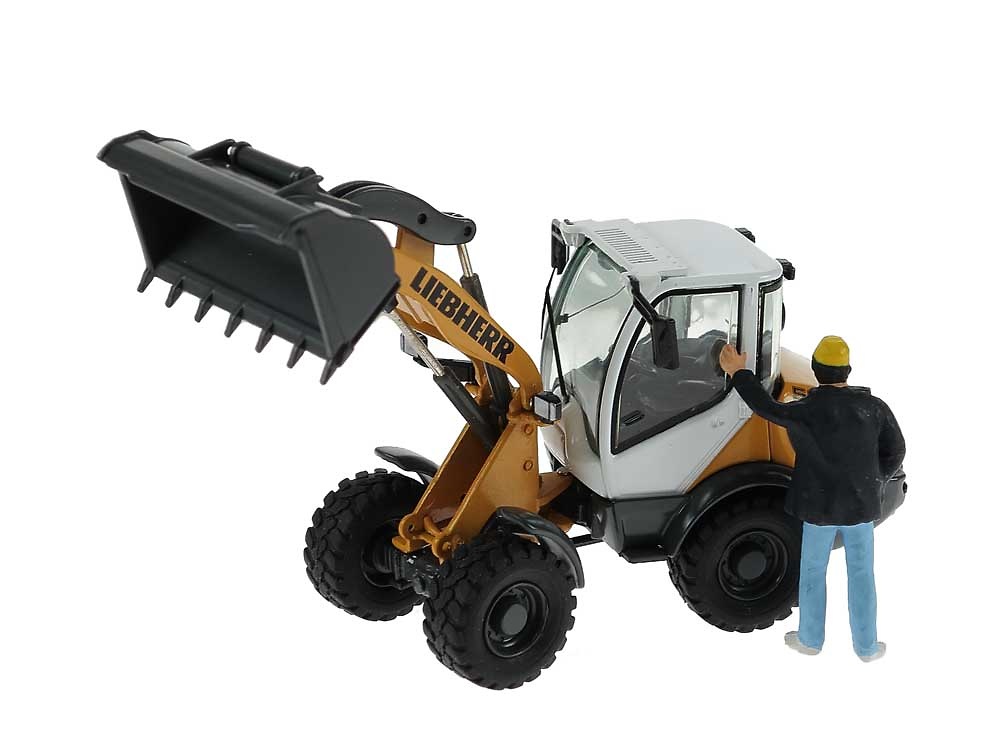 Liebherr L 506 Compact cargadora Nzg Modelle 886 escala 1/50 La figura no forma parte de la oferta.