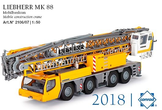 Liebherr MK88 grua torre mobil version 2018 Conrad Modelle 
