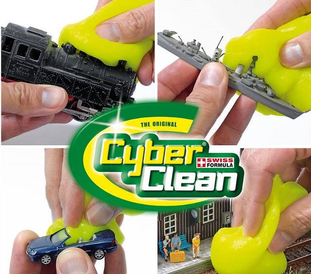 Limpiador Cyber Clean para todo tipo de miniaturas a escala y maquetas, Busch 