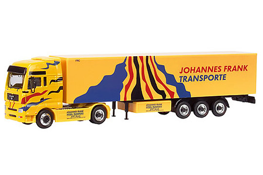 MAN TGA Camion Trailer J. Frank Schuco 1/87 
