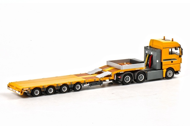 MAN TGX XLX plataforma baja 4 ejes - Liebherr, Wsi Models 04-1060 escala 1/50 