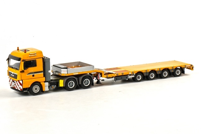 MAN TGX XLX plataforma baja 4 ejes - Liebherr, Wsi Models 04-1060 escala 1/50 