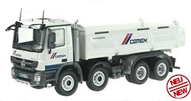 MB Actros 4 ejes volquete Cemex 1/50 NZG 