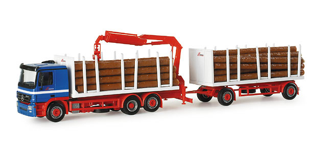 MB Actros L con remolque y grua 