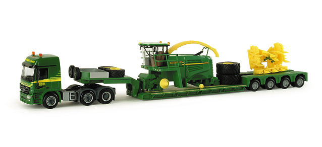 MB Actros L transporte especial / John Deere Cosechadora 1/87 Herpa 