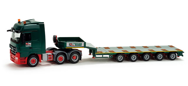 MB Actros LH 08 gondola cama baja Goldhofer 5 ejes 