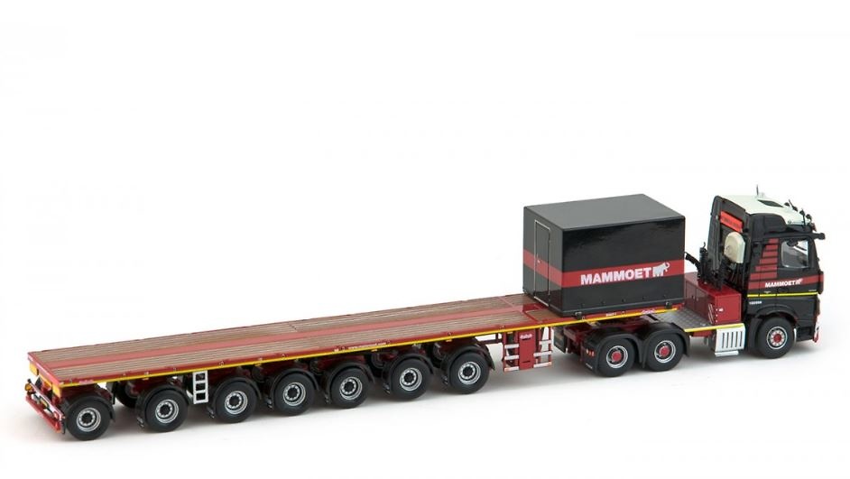 MB Arocs Streamspace 6x4 + 7 ejes ballast trailer Mammoet Imc Models 1/50 