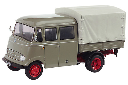 MB L319 Cabina doble c/caja y toldo Schuco 1/43 
