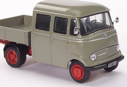 MB L319 Cabina doble c/caja y toldo Schuco 1/43 