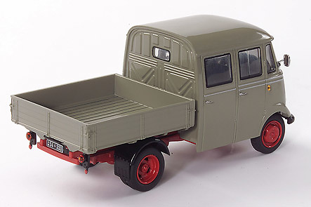 MB L319 Cabina doble c/caja y toldo Schuco 1/43 