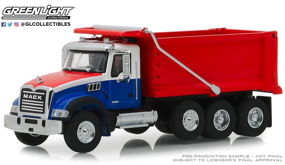 Mack Granite Camión Volquete (2019) Greenlight 45060 escala 1/64 