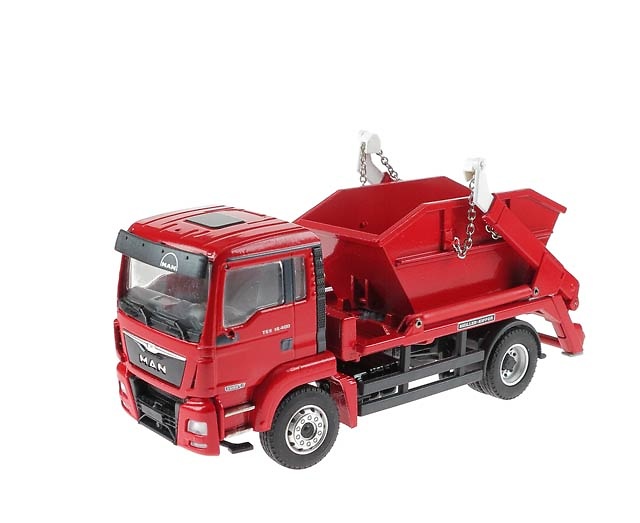 Man Tgs M Euro 6 mit Meiller contenedor Conrad Modelle 77216 escala 1/50 