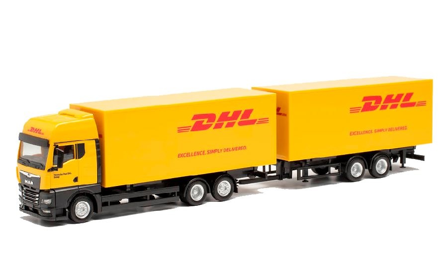 Man Tgx - Remolque DHL Herpa 313049 escala 1/87 