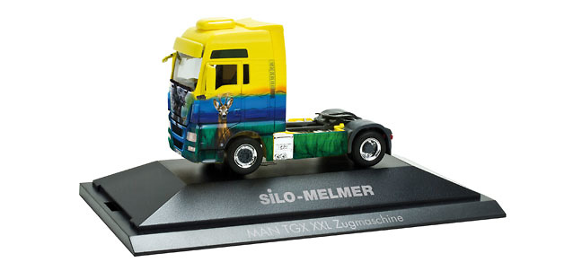 Miniatura camionb Man Tgx xxl Melmer / Tiere Herpa 110440 escala 1/50 