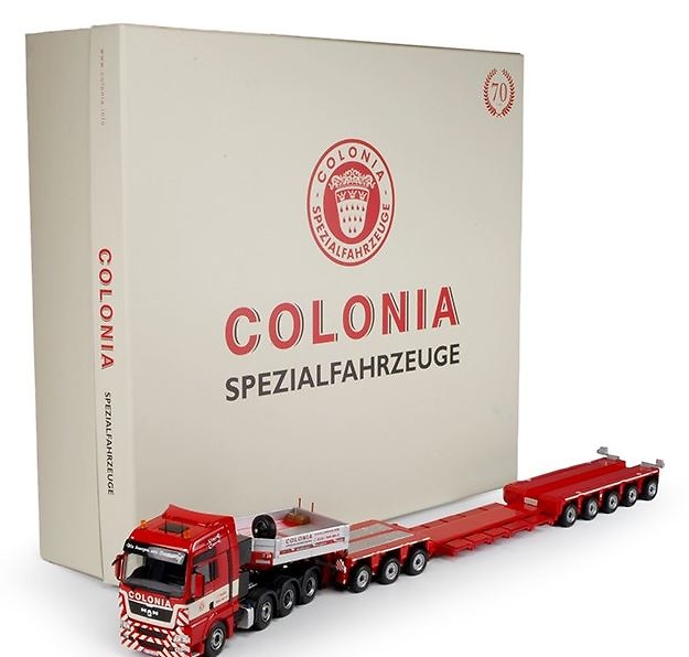 Man Tgx xxl + Goldhofer XLE plataforma baja 3+5 Tekno 68926 escala 1/50 