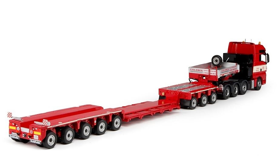 Man Tgx xxl + Goldhofer XLE plataforma baja 3+5 Tekno 68926 escala 1/50 