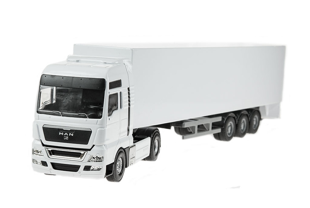 Man V8 con Trailer caja cerrada Joal 395_a escala 1/50 