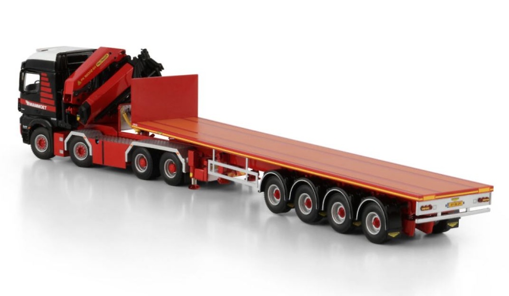 Mercedes Arocs MP4 8x4 + plataforma 4 ejes con grua palfinger Mammoet 410320 escala 1/50 