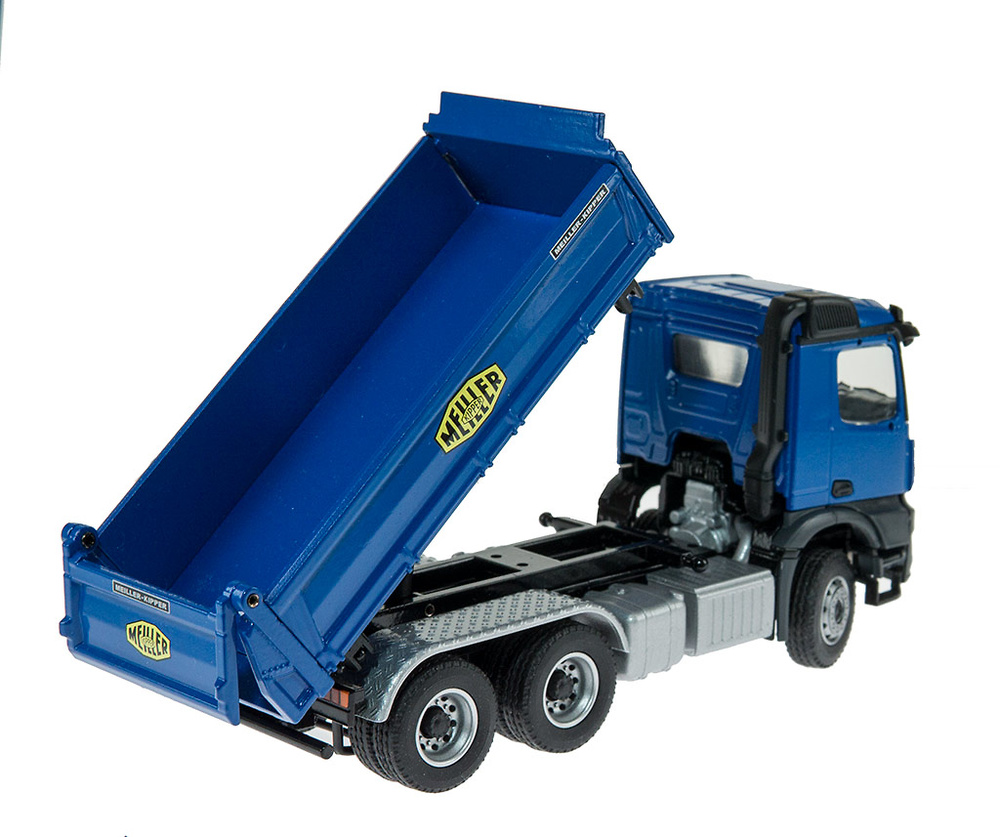 Mercedes Arocs con caja Meiller volquete en 3 direcciones Conrad Modelle escala 1/50 