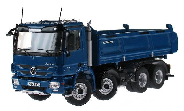 Mercedes Benz Actros MP3 volquete 4 ejes, NZG 741/20 
