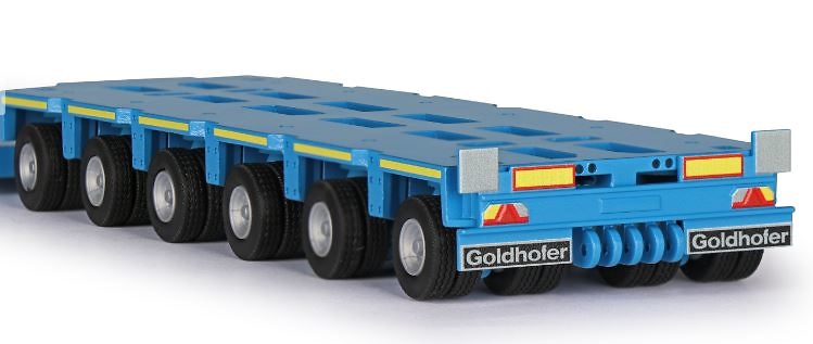 Mercedes Benz Arocs SLT con remolque pesado Goldhofer Conrad escala 1/50 