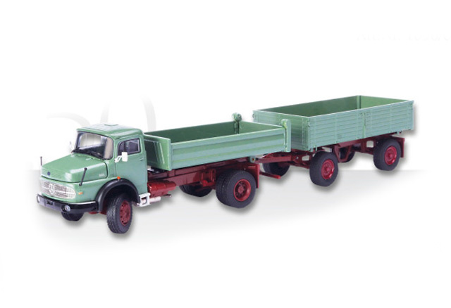 Mercedes Benz Lak 1624 con remolque Conrad Modelle 1056 escala 1/50 