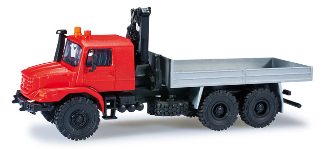 Mercedes-Benz Zetros con grua Herpa 159487 escala 1/87 