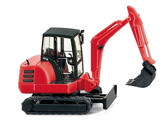 Mini-excavadora HR 18 Schaeff-Terex- rojo, Wiking 1/87 