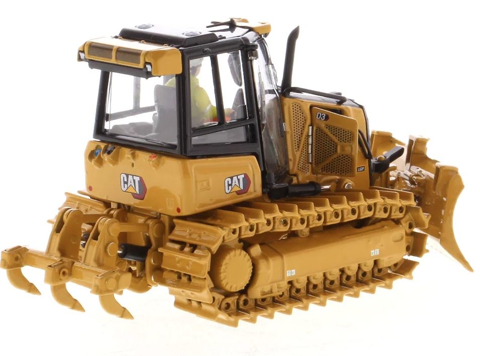 Miniatura Bulldozer Caterpillar Cat D3 Diecast Masters 85673 escala 1/50 