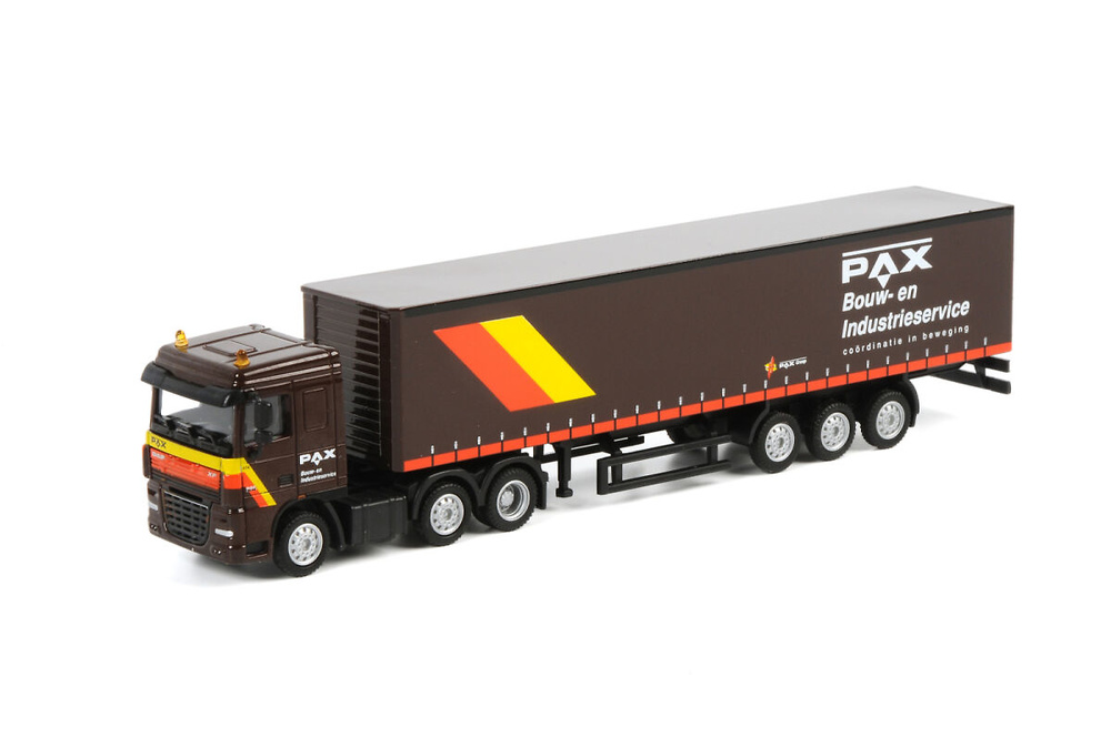 Miniatura Daf XF 105 SC + trailer tautliner Wsi Models 988 escala 1/87 
