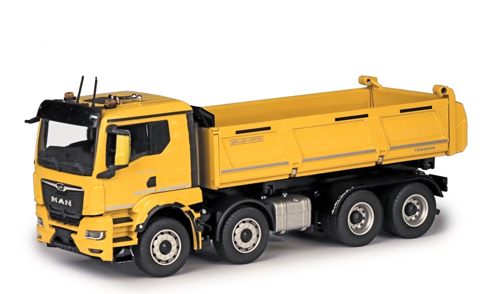 Miniatura camion Man Tgs TN Meiller Trigenius D42 Conrad Modelle 81255-03 escala 1/50 