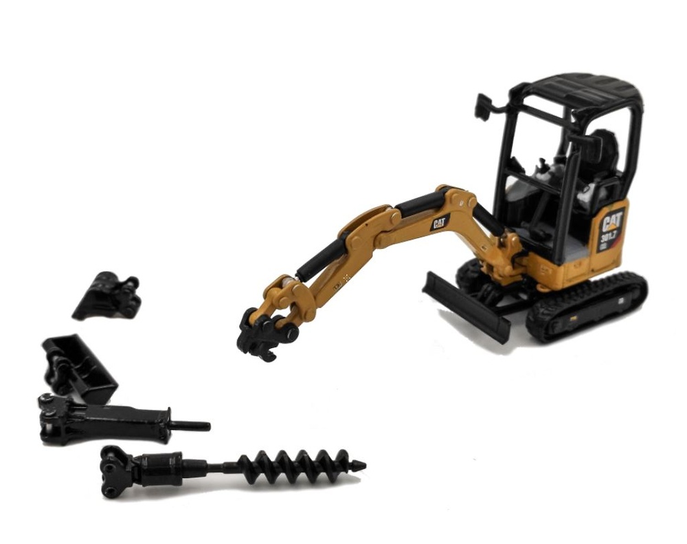Miniatura Miniexcavadora Cat 301.7 cr Diecast Masters 85597 escala 1/50 