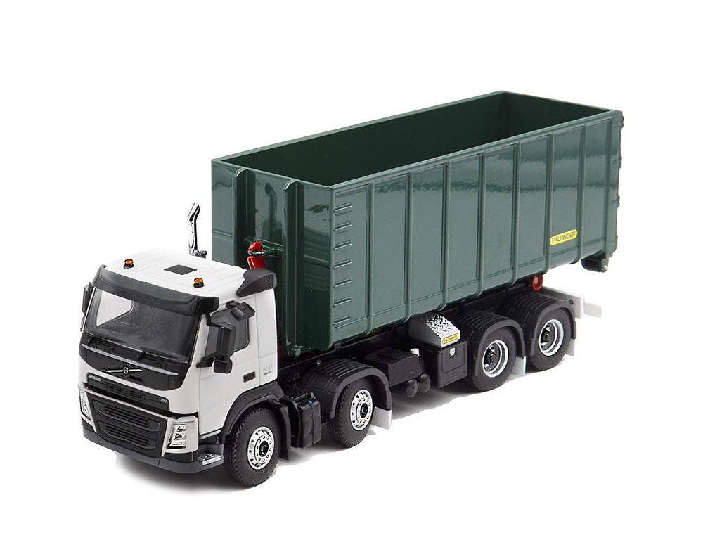 Miniatura Volvo FM4 + gancho Palfinger contenedor 40 m3 Wsi Models 2428 escala 1/50 