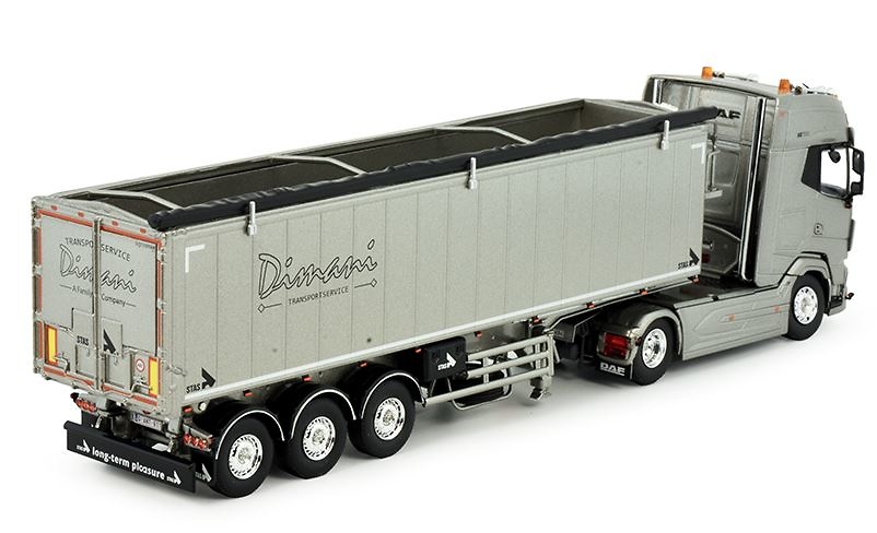 Miniatura camion DAF XG+ semirremolque basculante STAS Dimani Tekno 85266 