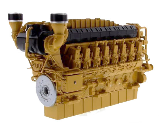 Miniatura de un motor Caterpillar G3616 A4 Gas Compression Engine Diecast Masters 85706 escala 1/25 