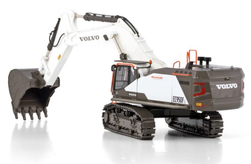 Miniatura excavadora Volvo EC950F Wsi Models 64-2012 escala 1/50 