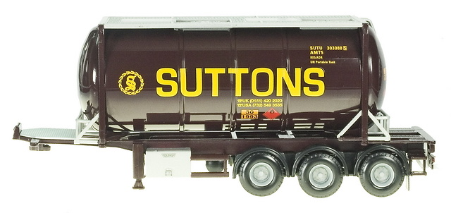 Remolque Cisterna Container 3 ejes TT 1/50 