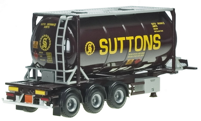 Remolque Cisterna Container 3 ejes TT 1/50 