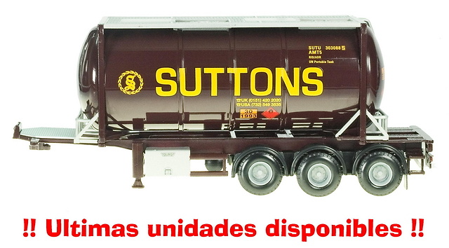 Remolque Cisterna Container 3 ejes TT 1/50 