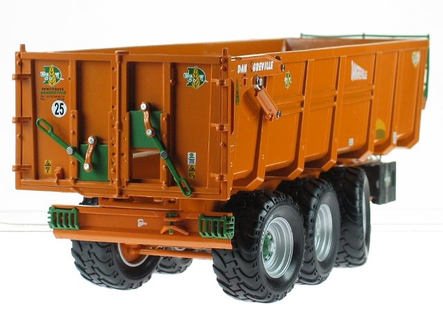 Remolque Dangreville Benne 3 ejes, Ros Argitec 60203 escala 1/32 