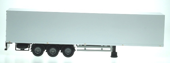 Remolque Trailer Caja Cerrada Blanca Liontoys 1/50 