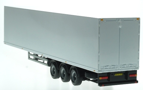 Remolque Trailer Caja Cerrada Blanca Liontoys 1/50 