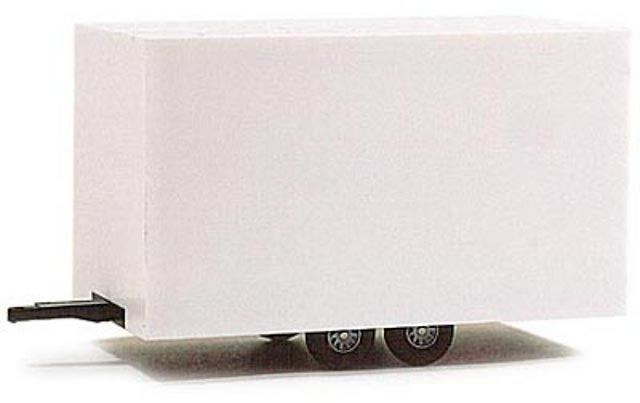 Remolque blanco para autobus, Rietze 1/87 