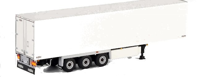 Remolque frigorifico Carrier 3 ejes blanco, Wsi Models 03-1071 escala 1/50 