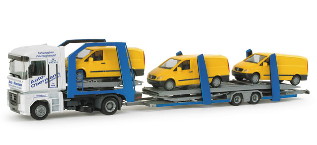 Renault Magnum Transporte coches con carga 1/87 Herpa 