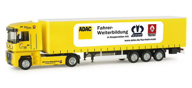 Renault Magnum trailer caja cerrada 